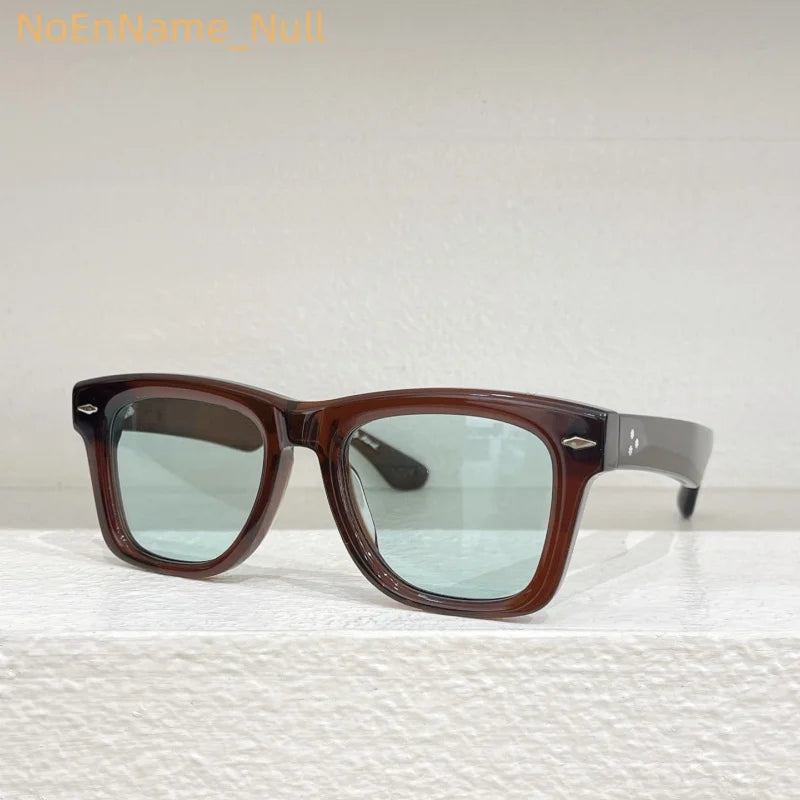 Aspace Odyssey Square crude acetic acid UV400 handmade Japanese men's classic retro designer brand outdoor high quality glasses