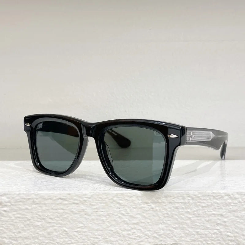 Aspace Odyssey Square crude acetic acid UV400 handmade Japanese men's classic retro designer brand outdoor high quality glasses