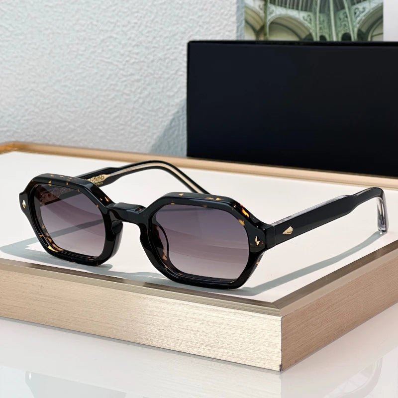 Acetate Sunglasses Designer John Da Fashion Sun Wear High Quality Rivet Glasses 2025 New Trend Men Women