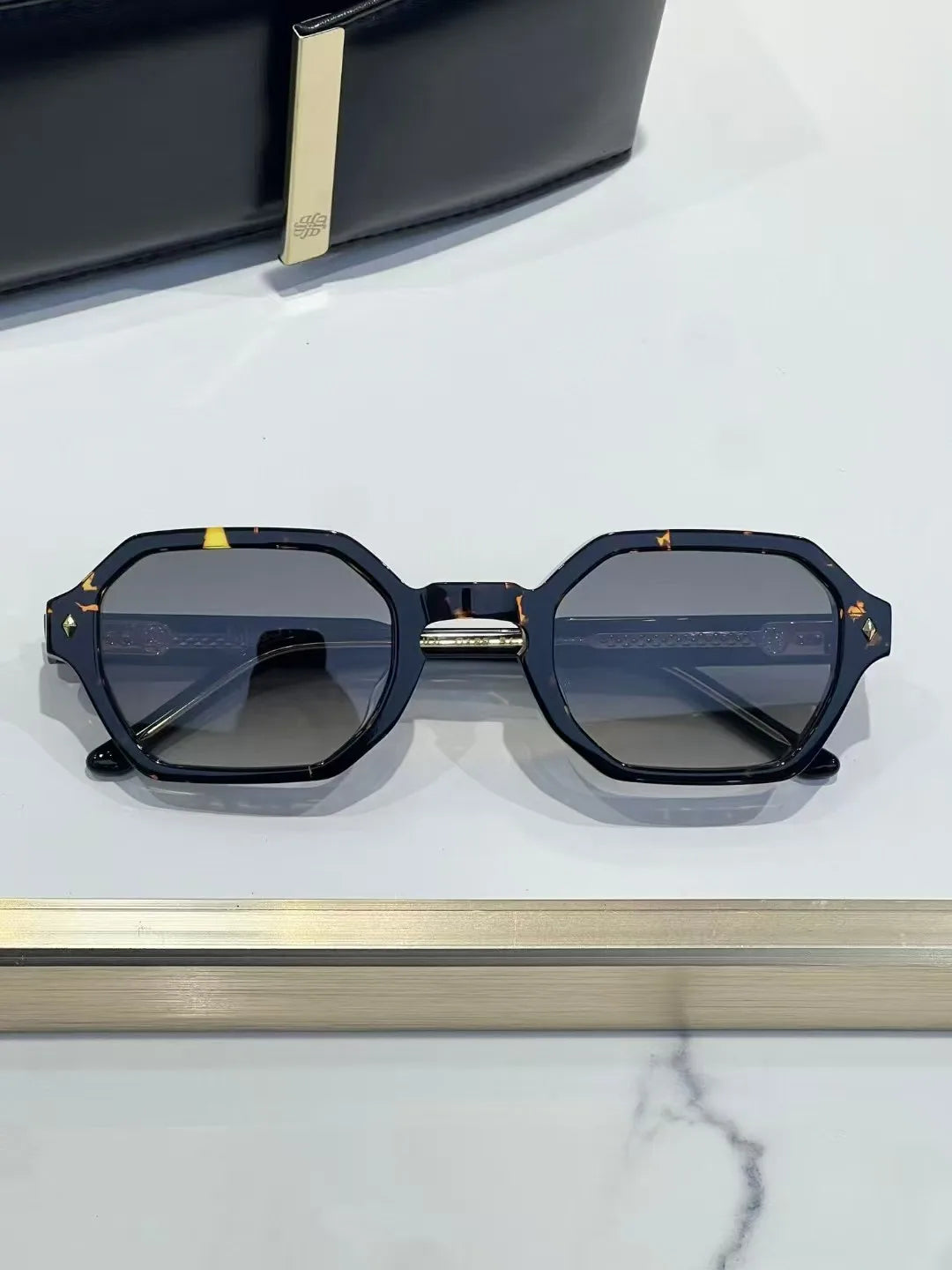 Acetate Sunglasses Designer John Da Fashion Sun Wear High Quality Rivet Glasses 2025 New Trend Men Women