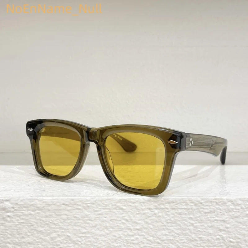 Aspace Odyssey Square crude acetic acid UV400 handmade Japanese men's classic retro designer brand outdoor high quality glasses