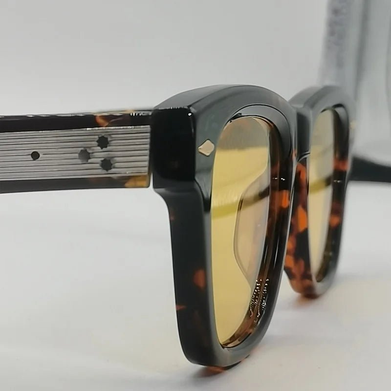 Aspace Odyssey Square crude acetic acid UV400 handmade Japanese men's classic retro designer brand outdoor high quality glasses