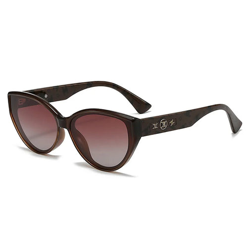 2025 New Brand Women Arch Oval Polairzed Sunglasses UV400 Protection Street Style Chic Round Face Flattering Fashion Accessories