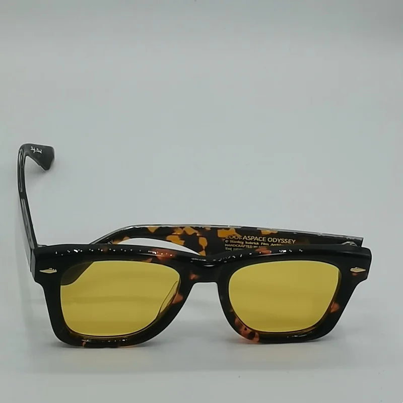 Aspace Odyssey Square crude acetic acid UV400 handmade Japanese men's classic retro designer brand outdoor high quality glasses