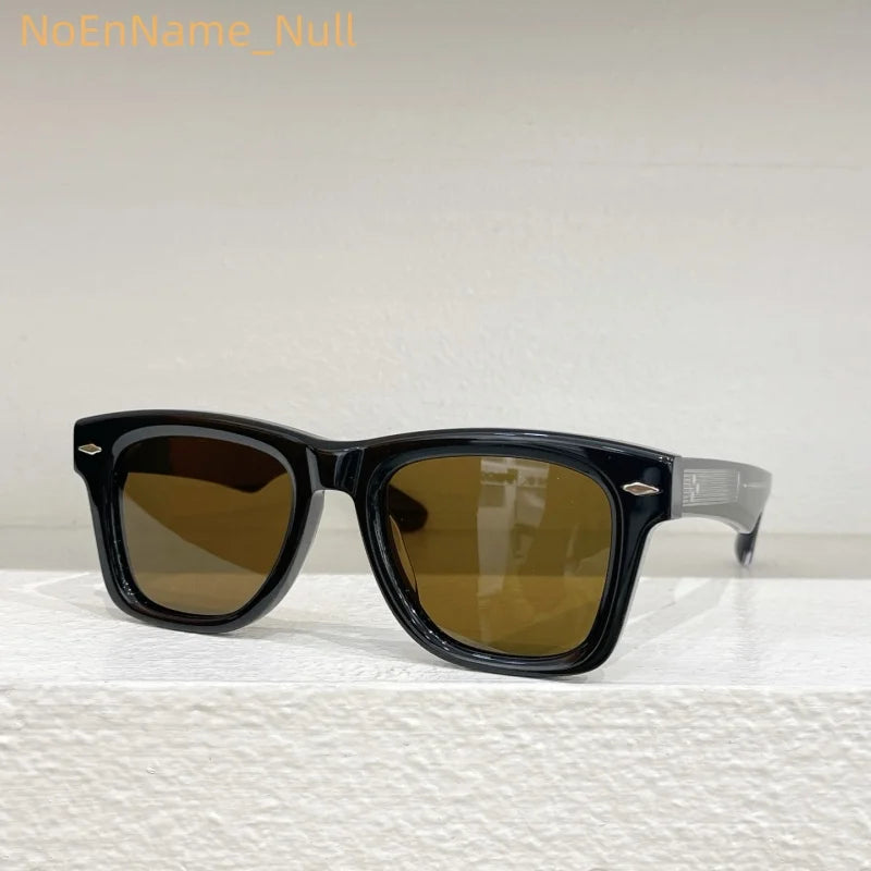 Aspace Odyssey Square crude acetic acid UV400 handmade Japanese men's classic retro designer brand outdoor high quality glasses