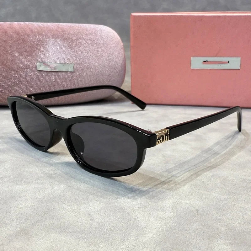 Chic Cat-Eye Sunglasses Women - Vintage Narrow Frame UV400 Shades, Fashion Retro Sun Glasses for Women