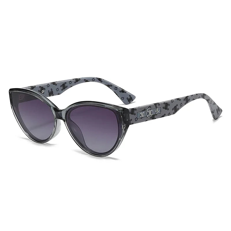 2025 New Brand Women Arch Oval Polairzed Sunglasses UV400 Protection Street Style Chic Round Face Flattering Fashion Accessories