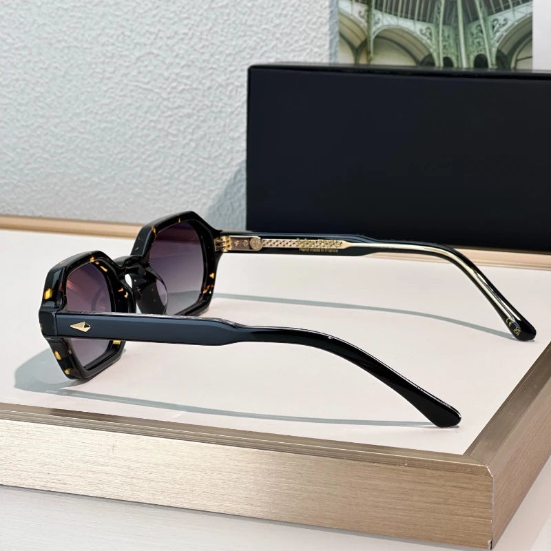 Acetate Sunglasses Designer John Da Fashion Sun Wear High Quality Rivet Glasses 2025 New Trend Men Women