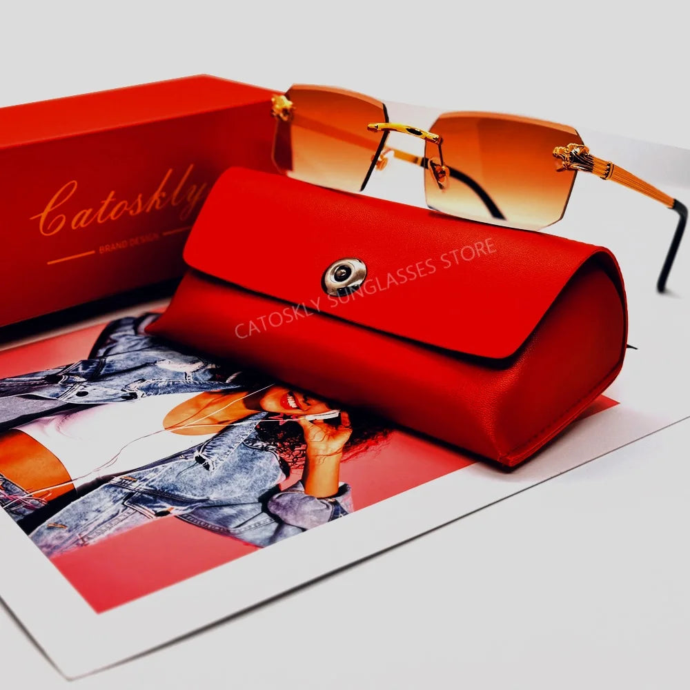 Fashion Leopard Sunglasses for Women Men Sun Glasses Brand Designer Luxury Gafas De Sol with UV Protection Driving Eyeglasses
