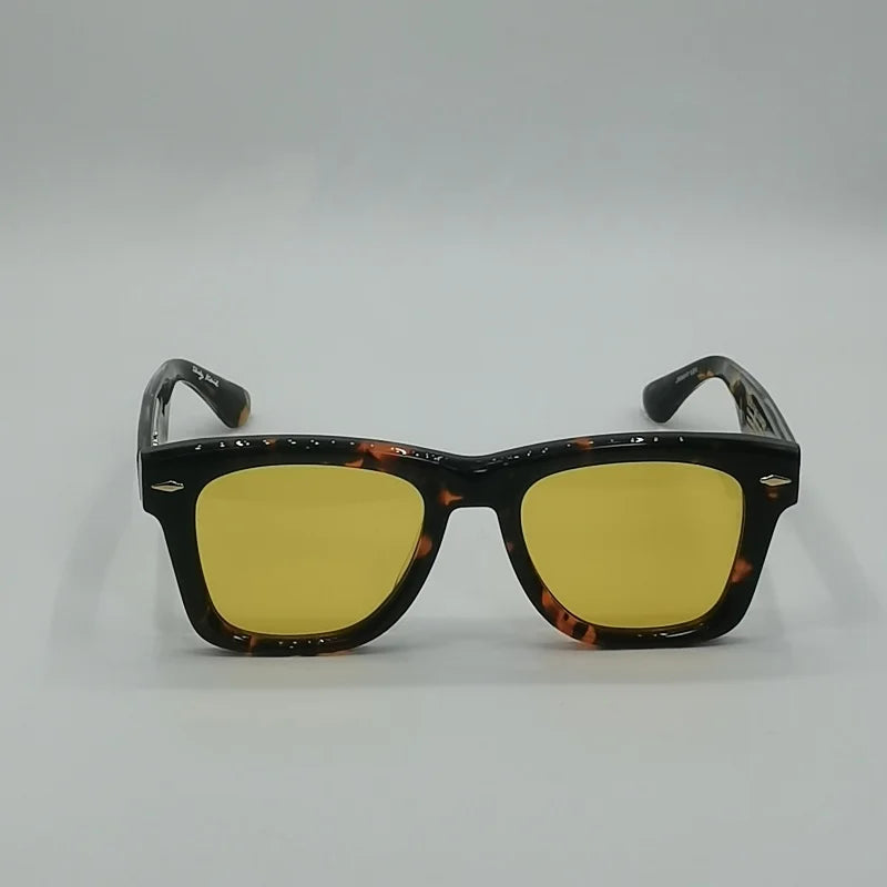 Aspace Odyssey Square crude acetic acid UV400 handmade Japanese men's classic retro designer brand outdoor high quality glasses