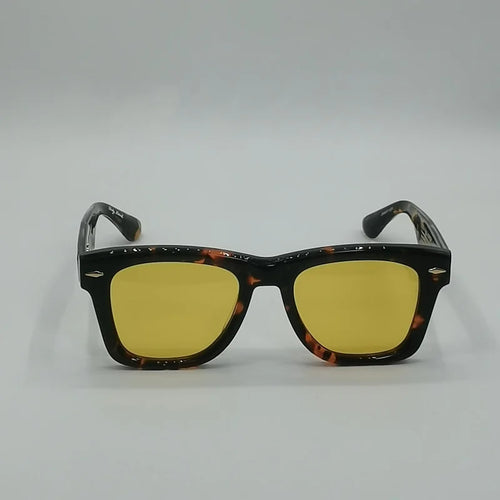 Aspace Odyssey Square crude acetic acid UV400 handmade Japanese men's classic retro designer brand outdoor high quality glasses
