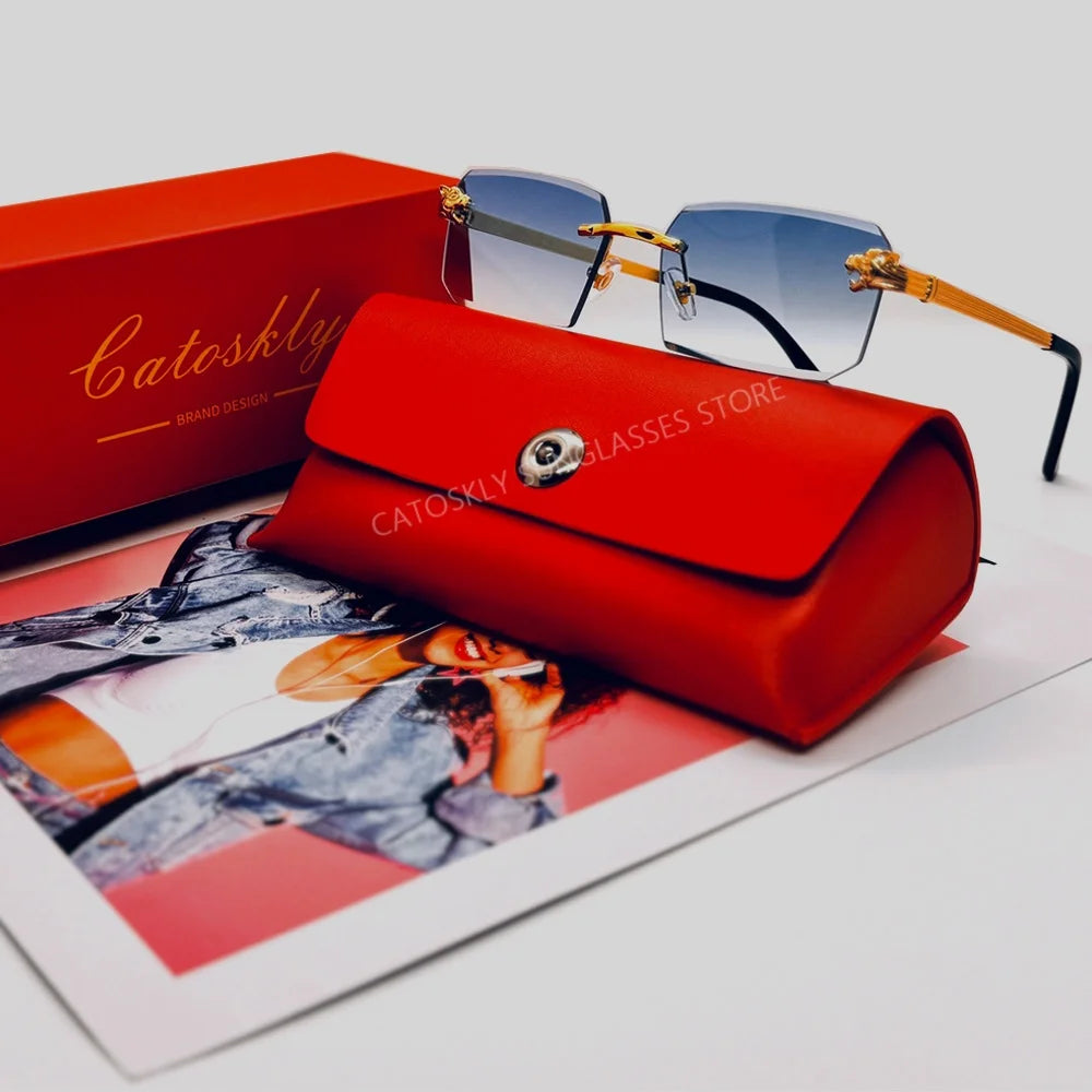 Fashion Leopard Sunglasses for Women Men Sun Glasses Brand Designer Luxury Gafas De Sol with UV Protection Driving Eyeglasses