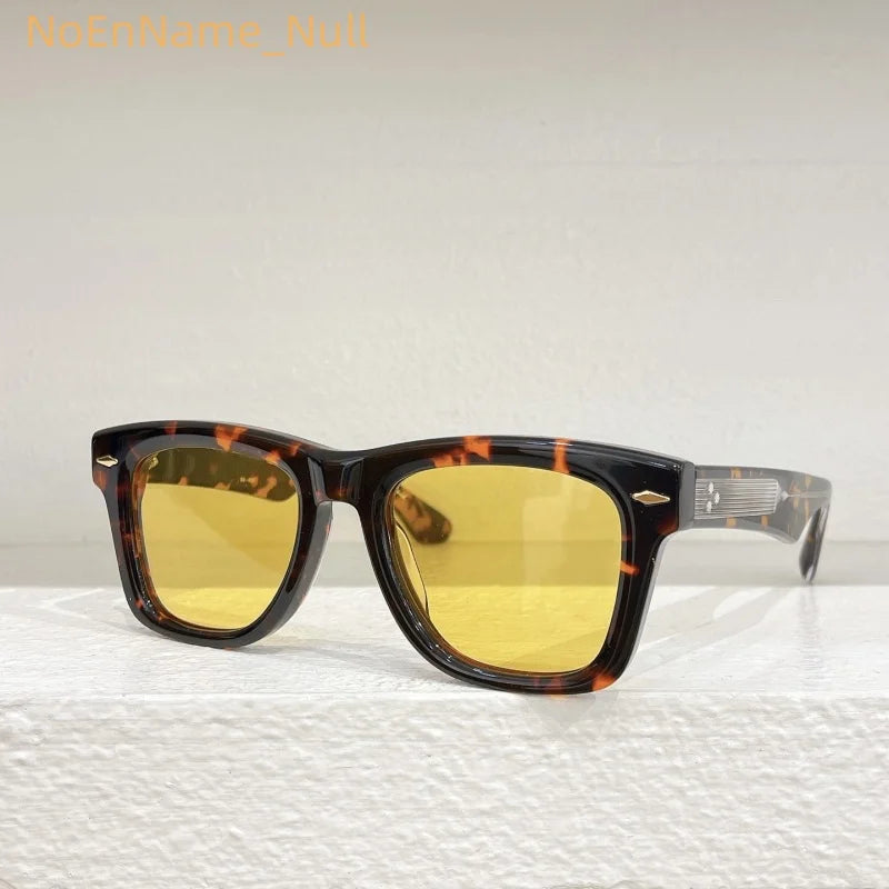 Aspace Odyssey Square crude acetic acid UV400 handmade Japanese men's classic retro designer brand outdoor high quality glasses