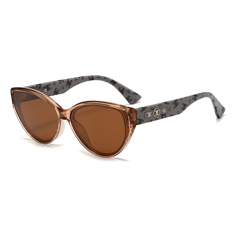 2025 New Brand Women Arch Oval Polairzed Sunglasses UV400 Protection Street Style Chic Round Face Flattering Fashion Accessories