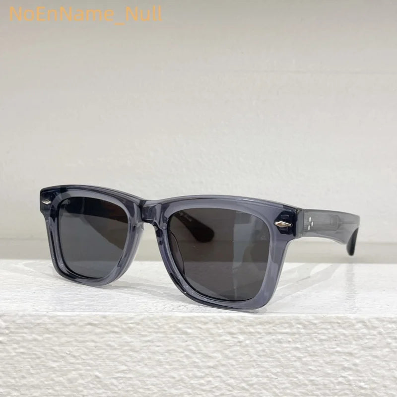 Aspace Odyssey Square crude acetic acid UV400 handmade Japanese men's classic retro designer brand outdoor high quality glasses